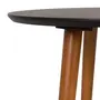 MESA LATERAL REDONDA 45 CM TRIWOOD - NOZES/PRETO - Foto 3
