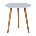 NOZES/AZUL CLARO - MESA LATERAL REDONDA 45 CM TRIWOOD