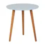 NOZES/AZUL CLARO - MESA LATERAL REDONDA 45 CM TRIWOOD