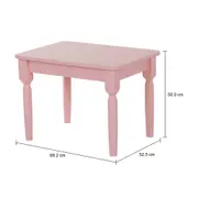 MESA INFANTIL 68 CM X 52 CM COUNTRY - ROSA CLARO - Foto 6