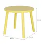 MESA INFANTIL REDONDA 60 CM VIK - LIMÃO SICILIANO - Foto 5