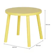 MESA INFANTIL REDONDA 60 CM VIK - LIMÃO SICILIANO - Foto 5