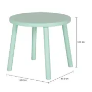 MESA INFANTIL REDONDA 60 CM VIK - SORBET DE MENTA - Foto 5