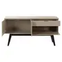 BUFFET 3 PORTAS/1 GAVETA 1,40 M X 40 CM BARTÔ - CAMELO/PRETO - Foto 3