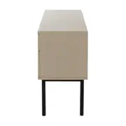 BUFFET 3 PORTAS/1 GAVETA 1,40 M X 40 CM BARTÔ - CAMELO/PRETO - Foto 5