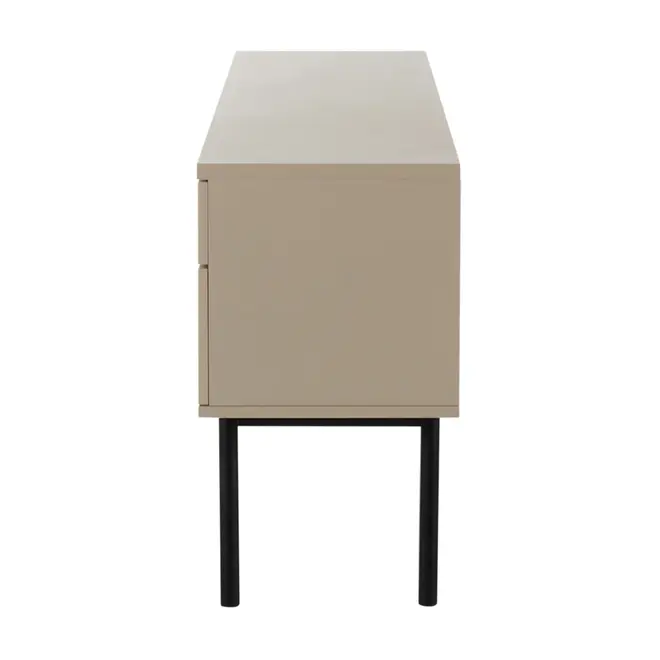 BUFFET 3 PORTAS/1 GAVETA 1,40 M X 40 CM BARTÔ - CAMELO/PRETO - Foto 5