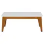 NOZES/BRANCO - MESA DE CENTRO 90 CM X 50 CM ADAMS