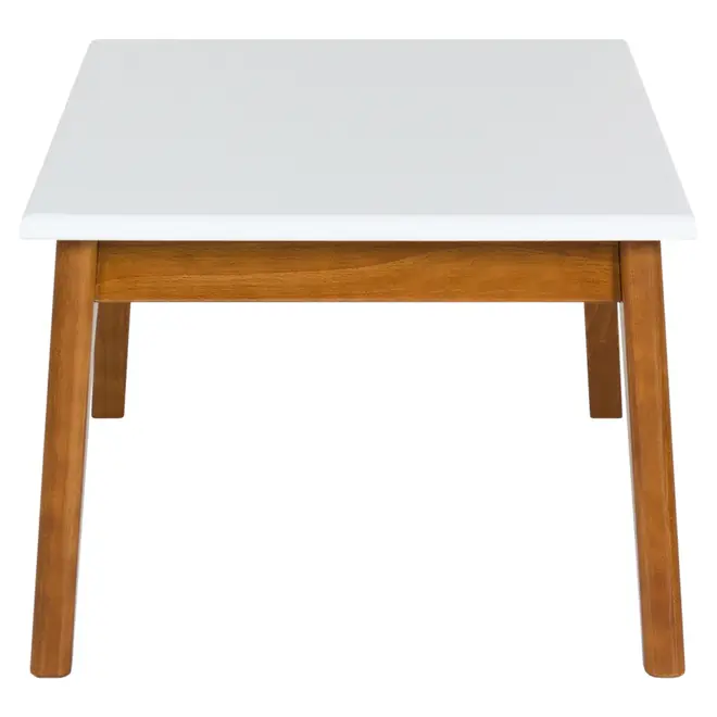 MESA DE CENTRO 90 CM X 50 CM ADAMS - NOZES/BRANCO - Foto 3