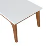 MESA DE CENTRO 90 CM X 50 CM ADAMS - NOZES/BRANCO - Foto 5