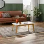 MESA DE CENTRO 90 CM X 50 CM ADAMS - NOZES/BRANCO - Foto 7