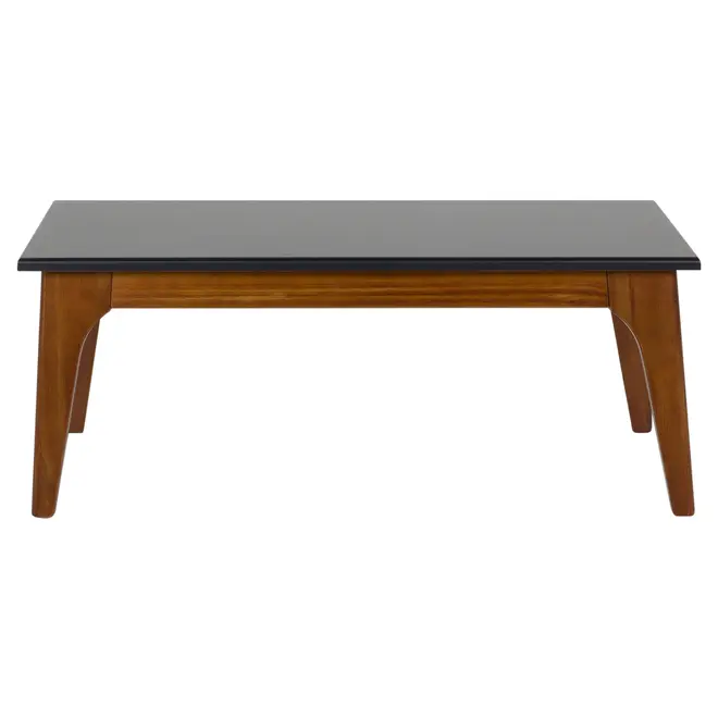 MESA DE CENTRO 90 CM X 50 CM ADAMS - NOZES/PRETO - Foto 1