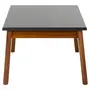 MESA DE CENTRO 90 CM X 50 CM ADAMS - NOZES/PRETO - Foto 3
