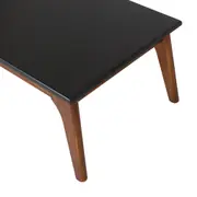 MESA DE CENTRO 90 CM X 50 CM ADAMS - NOZES/PRETO - Foto 5