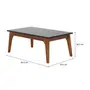 MESA DE CENTRO 90 CM X 50 CM ADAMS - NOZES/PRETO - Foto 6