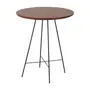 MESA LATERAL ALTA REDONDA 55 CM MID CENTURY - NOZES/PRETO - Foto 2