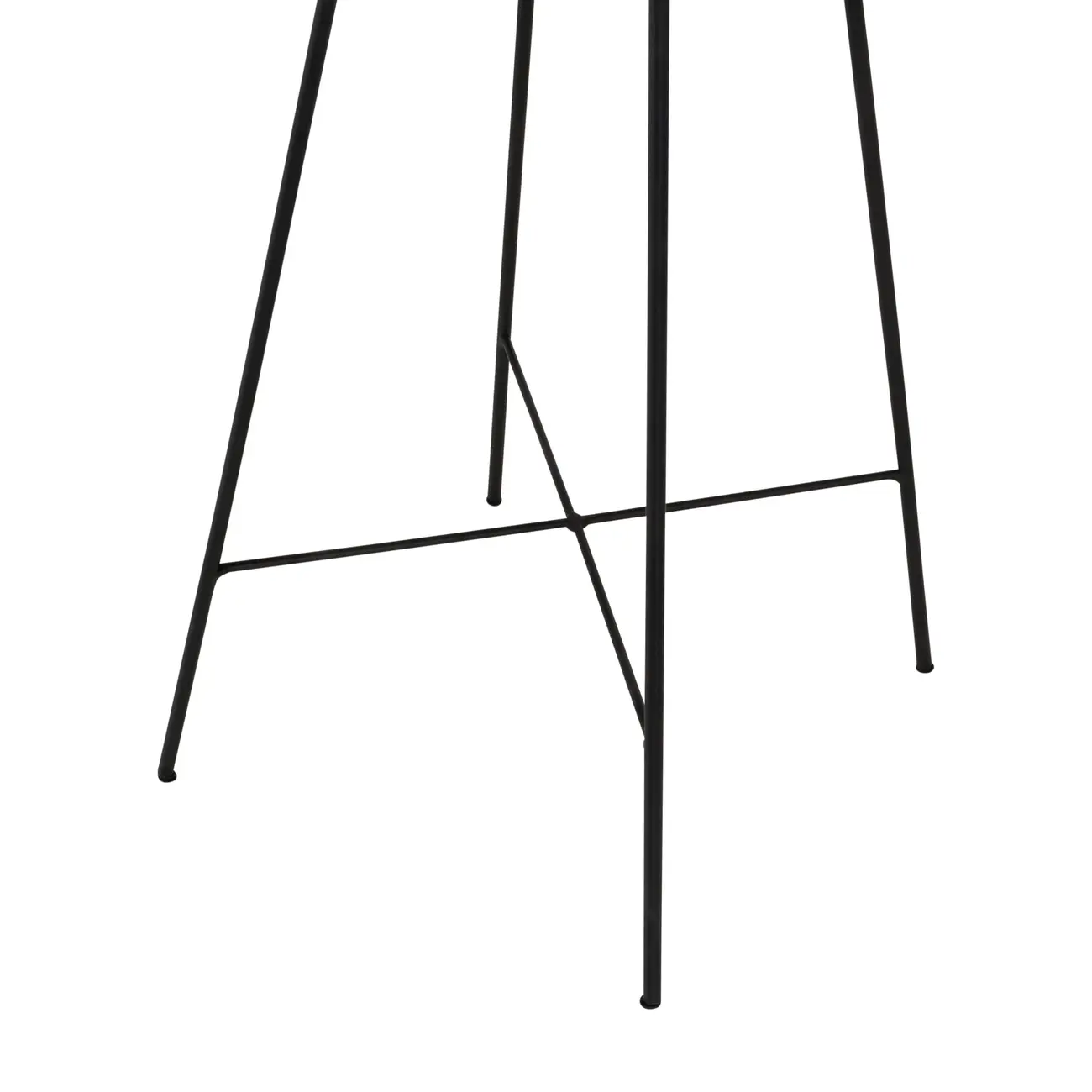 MESA LATERAL ALTA REDONDA 55 CM MID CENTURY - NOZES/PRETO - Foto 3