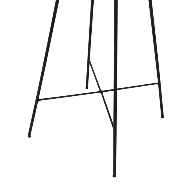 MESA LATERAL ALTA REDONDA 55 CM MID CENTURY - NOZES/PRETO - Foto 3