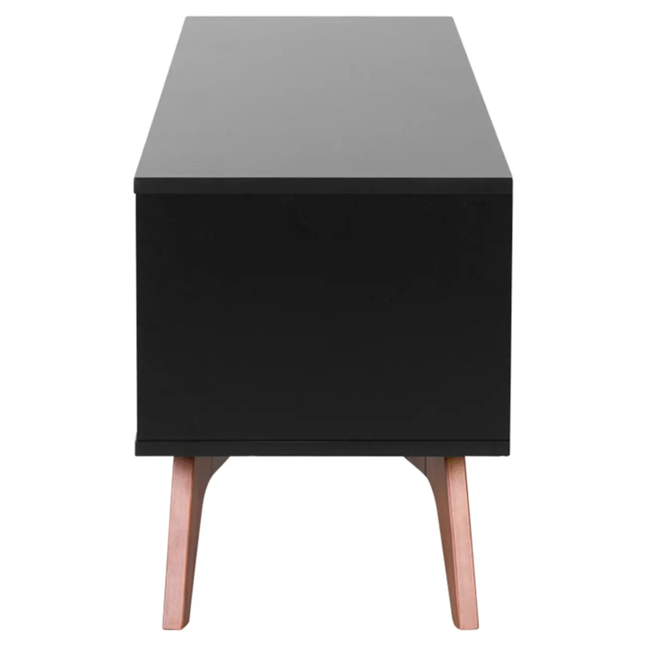 RACK 1 GAVETA 1,60 M X 40 CM ADAMS - PRETO/NOZES - Foto 4