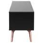 RACK 1 GAVETA 1,60 M X 40 CM ADAMS - PRETO/NOZES - Foto 4