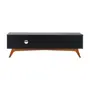 RACK 1 GAVETA 1,60 M X 40 CM ADAMS - PRETO/NOZES - Foto 5