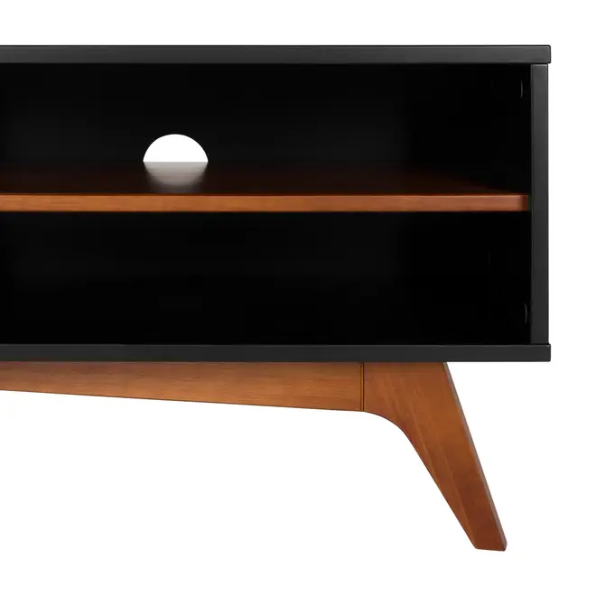 RACK 1 GAVETA 1,60 M X 40 CM ADAMS - PRETO/NOZES - Foto 7