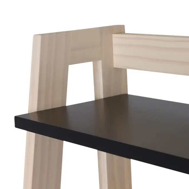 ESTANTE 64 CM X 1,42 M CAMÉLIA - NATURAL WASHED/PRETO - Foto 4