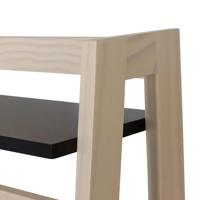 ESTANTE 64 CM X 1,42 M CAMÉLIA - NATURAL WASHED/PRETO - Foto 5