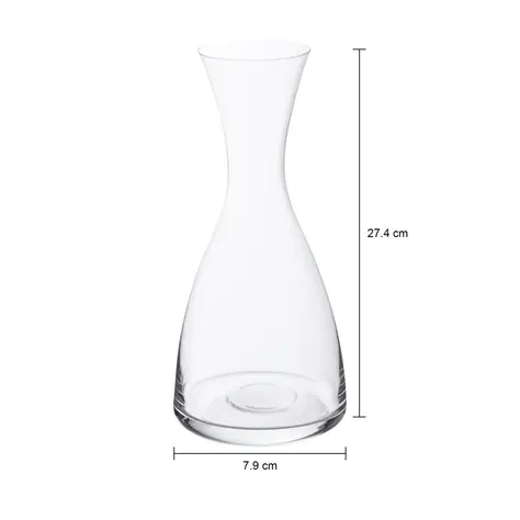 Imagem com medidas do produto LE VIN DECANTER 1,2 L