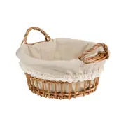CESTO REDONDO 25 CM X 25 CM X 17 CM BOULE - FIBRA CLARA/ BEGE - Foto 2