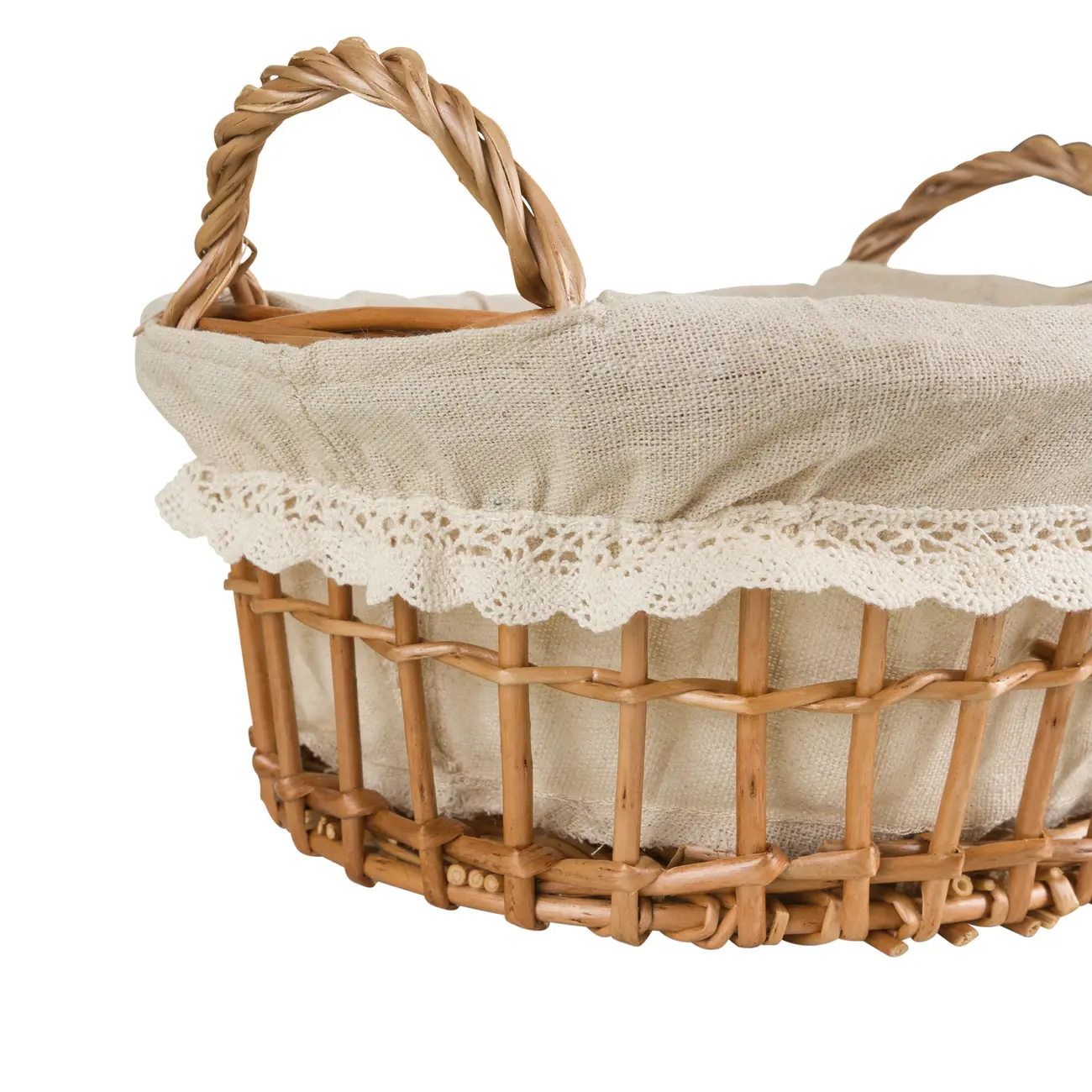 CESTO REDONDO 25 CM X 25 CM X 17 CM BOULE - FIBRA CLARA/ BEGE - Foto 5