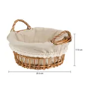 CESTO REDONDO 25 CM X 25 CM X 17 CM BOULE - FIBRA CLARA/ BEGE - Foto 6
