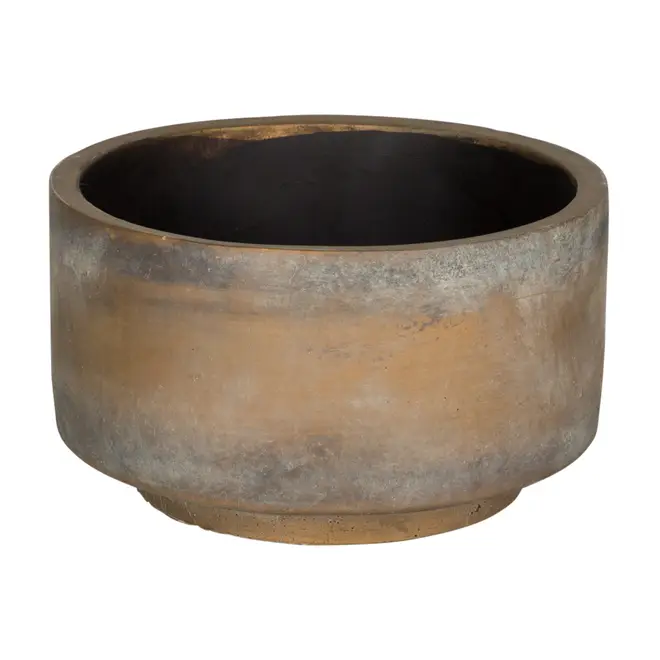 CACHEPÔ 10 CM BETON JOINT - OLD COPPER - Foto 1
