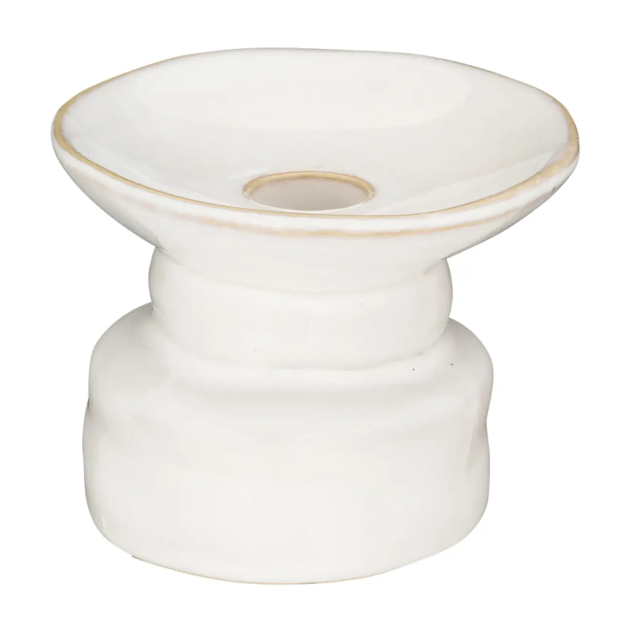CASTIÇAL 8 CM CHALEUR - BRANCO - Foto 1