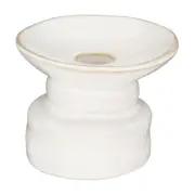 CASTIÇAL 8 CM CHALEUR - BRANCO - Foto 1