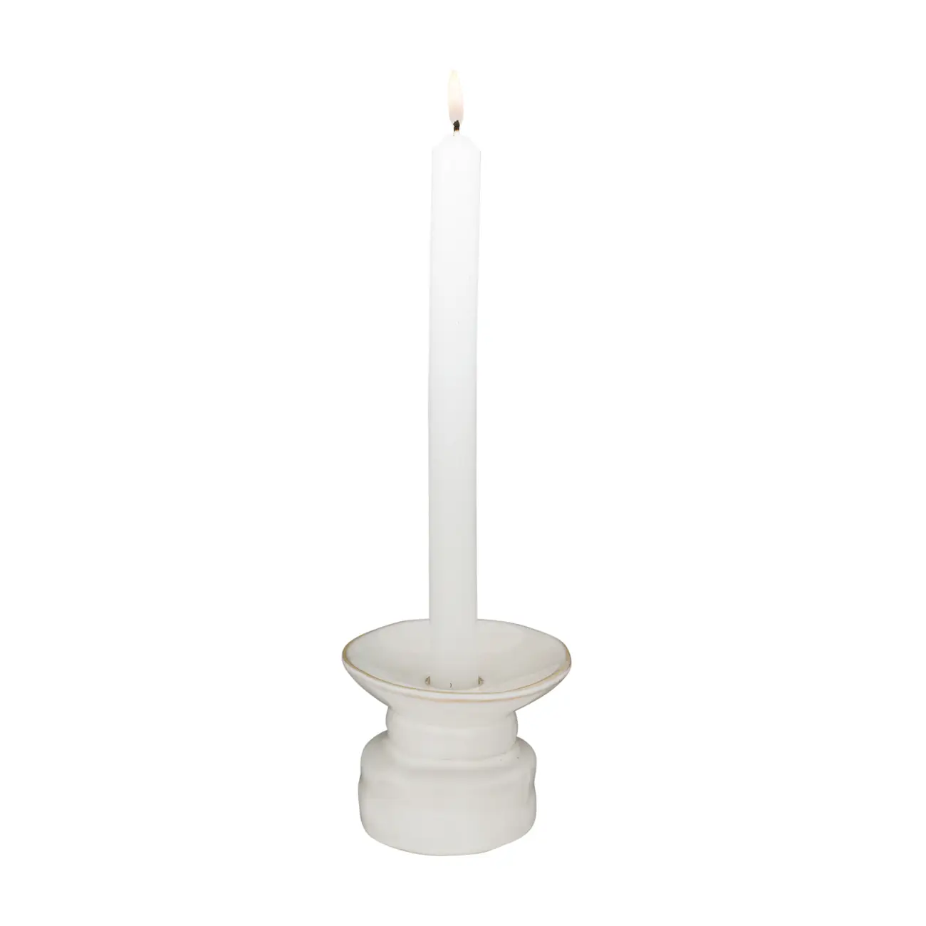 CASTIÇAL 8 CM CHALEUR - BRANCO - Foto 2