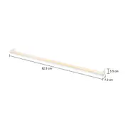 PRATELEIRA 3,5 CM X 82 CM X 7 CM FOLDING - BRANCO/MADEIRA NATURAL - Foto 4