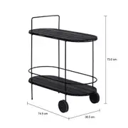 CARRINHO FLOREIRA 74 CM X 38 CM SOW - PRETO/PRETO - Foto 6