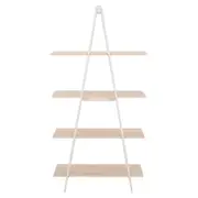 ESTANTE 90 CM X 1,80 M STAIRS - BRANCO/NATURAL WASHED - Foto 1