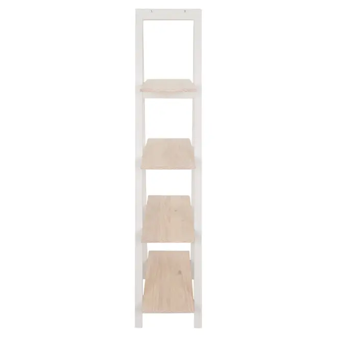 ESTANTE 90 CM X 1,80 M STAIRS - BRANCO/NATURAL WASHED - Foto 3