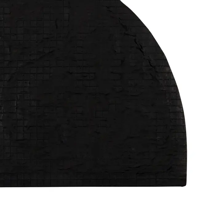 CAPACHO 45 CM X 75 CM GEOVOLUTA - FIBRA CLARA/PRETO - Foto 4