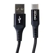 CABO USB-C TECH PLUS - PRETO/PRATA - Foto 1