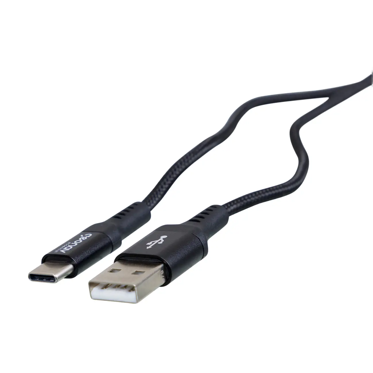 CABO USB-C TECH PLUS - PRETO/PRATA - Foto 2