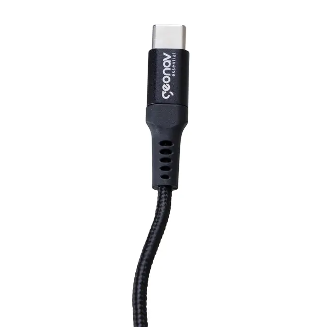 CABO USB-C TECH PLUS - PRETO/PRATA - Foto 5