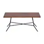 MESA DE CENTRO 80 CM X 45 CM JAHARI - PRETO/NOZES RÚSTICO - Foto 1
