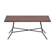 MESA DE CENTRO 80 CM X 45 CM JAHARI - PRETO/NOZES RÚSTICO - Foto 1
