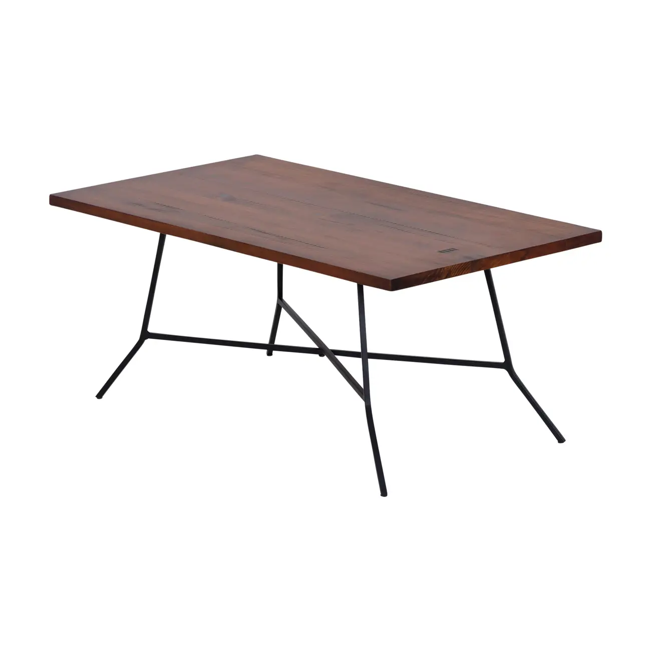 MESA DE CENTRO 80 CM X 45 CM JAHARI - PRETO/NOZES RÚSTICO - Foto 2