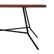 MESA DE CENTRO 80 CM X 45 CM JAHARI - PRETO/NOZES RÚSTICO - Foto 4