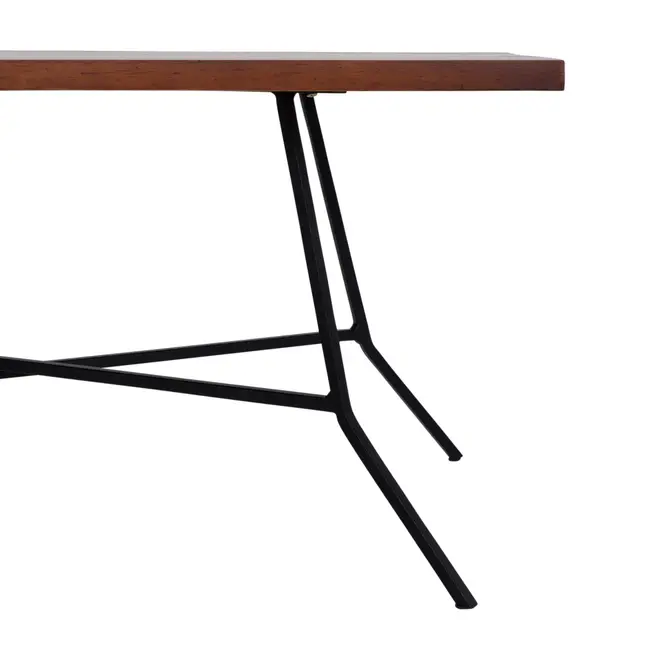 MESA DE CENTRO 80 CM X 45 CM JAHARI - PRETO/NOZES RÚSTICO - Foto 4