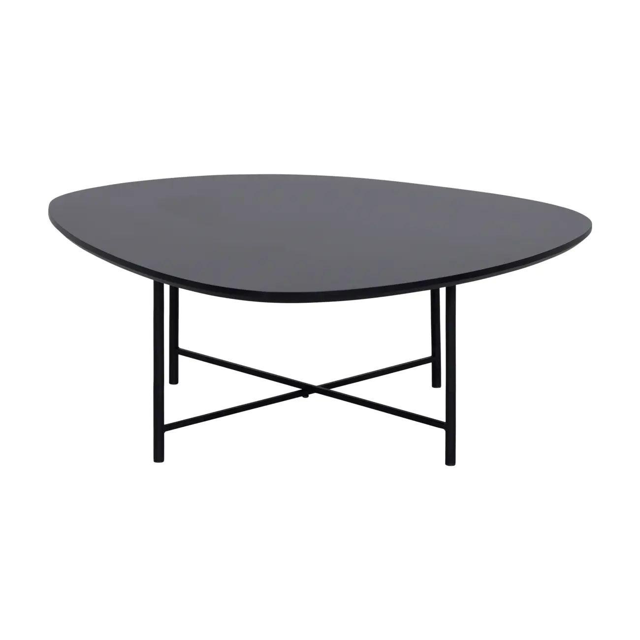 MESA DE CENTRO 83 CM X 79 CM ORGANIQUÊ - PRETO/PRETO - Foto 1