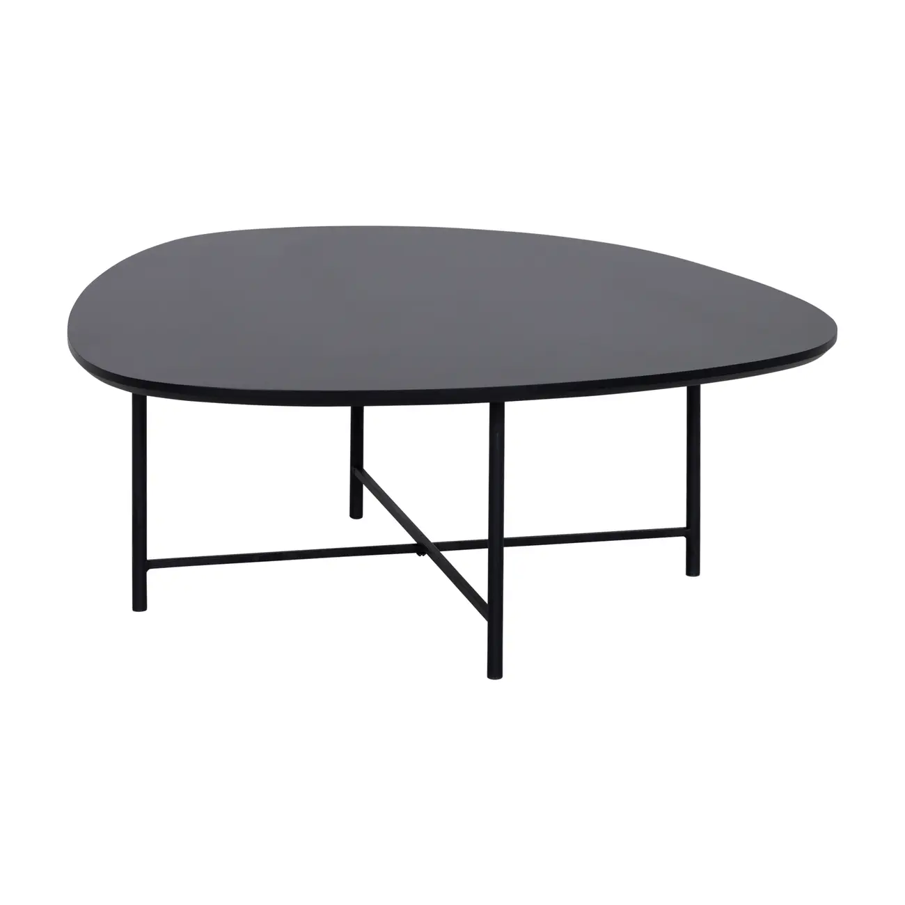 MESA DE CENTRO 83 CM X 79 CM ORGANIQUÊ - PRETO/PRETO - Foto 2